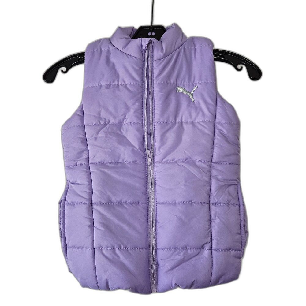 PUMA Puffer Vest Outdoor Girls Size XS 5-6